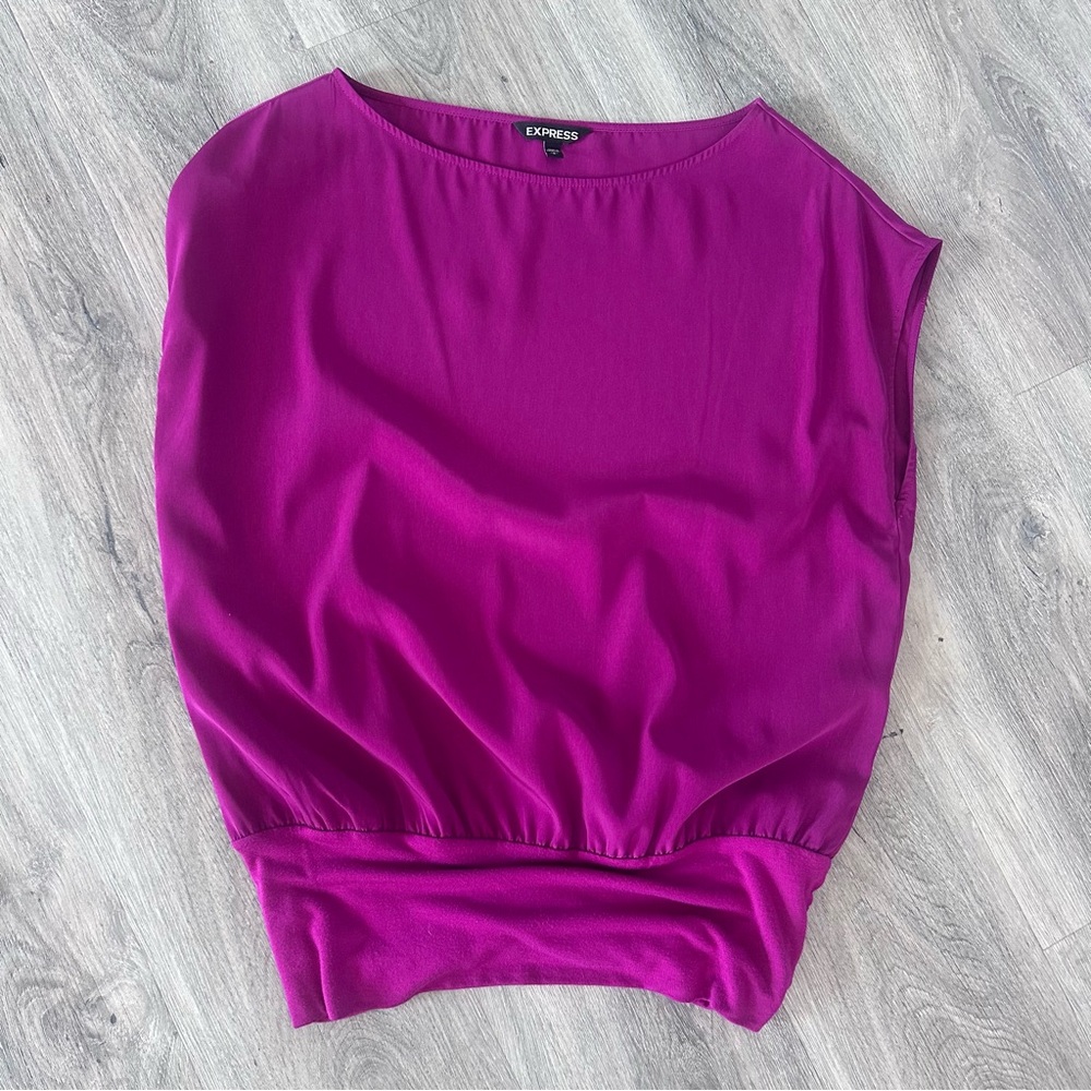 Express Women's Vibrant Purple Blouse
